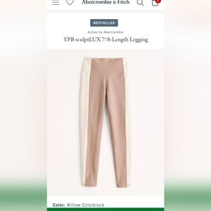 YPB SculptLUX 7/8- High-Waisted Leggings